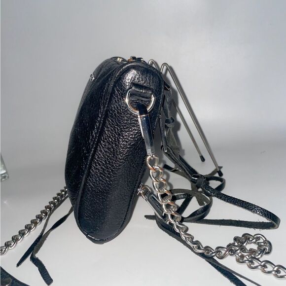 Rebecca Minkoff Leather Crossbody Black Small - Picture 4 of 9